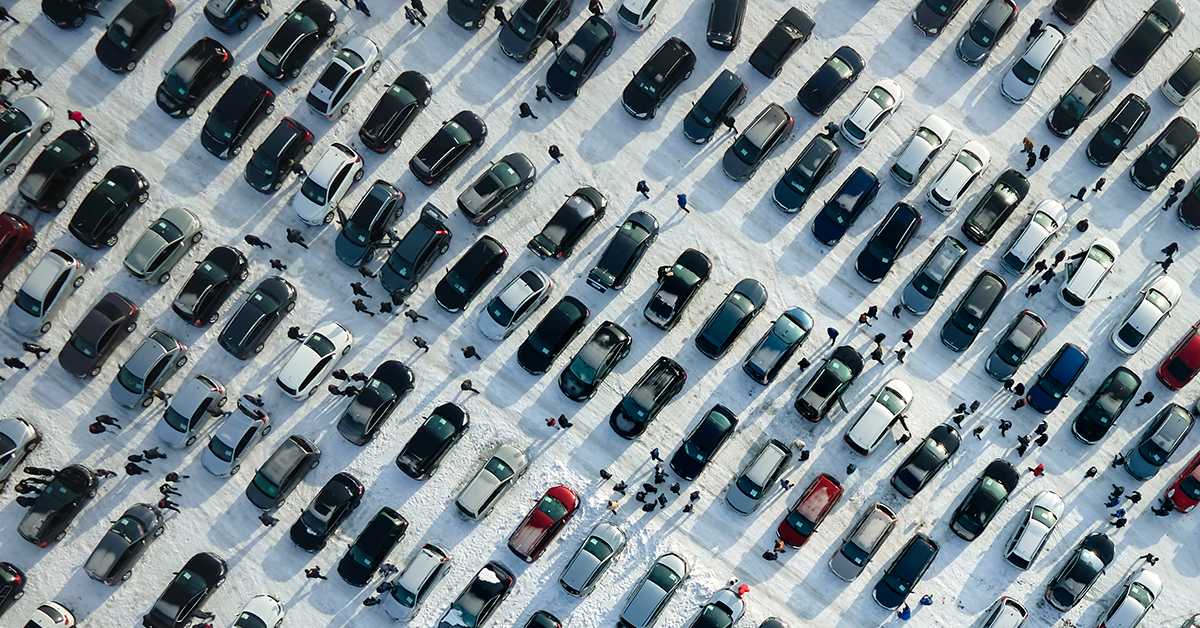 Winter Parking Lot