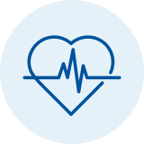 heart with a pulse line on it