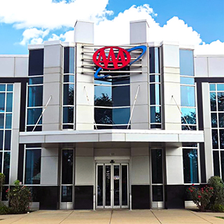 front door of AAA Amherst branch office